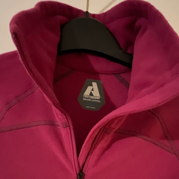 Eddie Bauer FirstAscent long Slvs 1/4 zip mock neck microfleece top - Picture 2 of 9